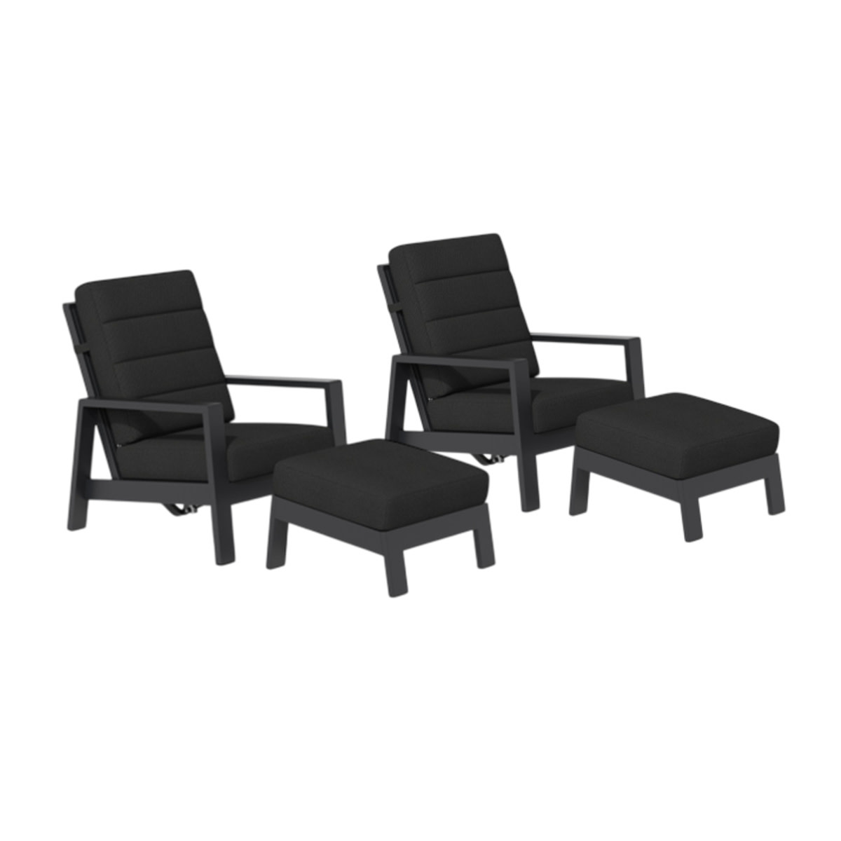 Hamilton Bay Outdoor Tierra Outdoor combideal 4-delig Relax set Queens black