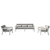 Higold Champion driedelig 3-seater sofa set 210cm white