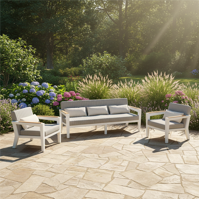 Higold Higold Champion driedelig 3-seater sofa set 210cm white