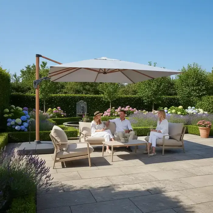 Tierra Outdoor Tierra Outdoor Monti Lounge Sofa Set Champagne TO-7474