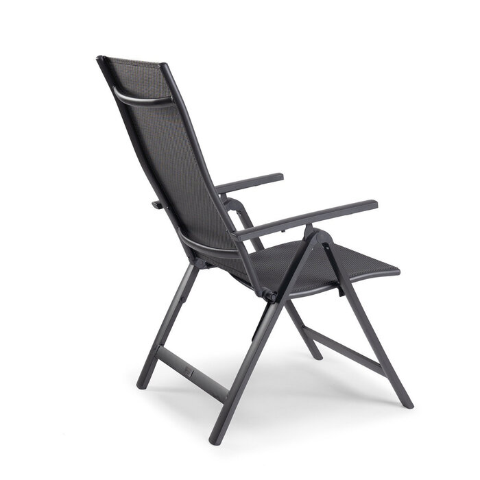 Tierra Outdoor Tierra Outdoor AVENTO recliner w. alu armrests - Dark Grey frame and sling