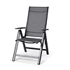 Tierra Outdoor AVENTO recliner w. alu armrests - Charcoal frame - grijs textileen