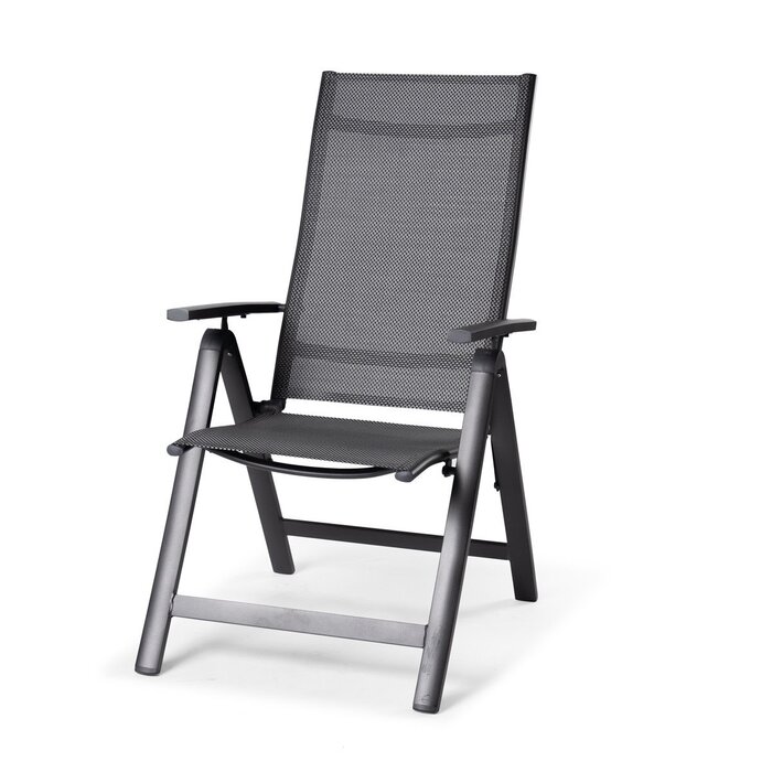 Tierra Outdoor Tierra Outdoor AVENTO recliner w. alu armrests - Dark Grey frame and sling