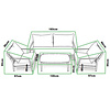 Tierra Outdoor Cover For Monti Lounge Sofa set TO-01558