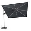 Platinum Challenger T2 Glow zweefparasol - 300x300 Antraciet grijs - art.7125