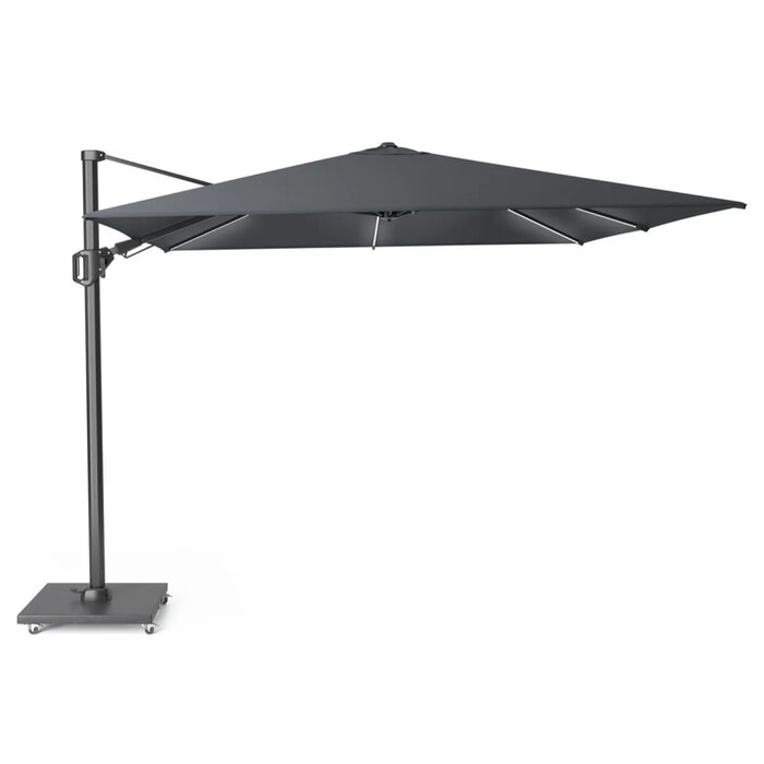 Platinum Platinum Challenger T2 Glow zweefparasol - 300x300 Antraciet grijs - art.7125