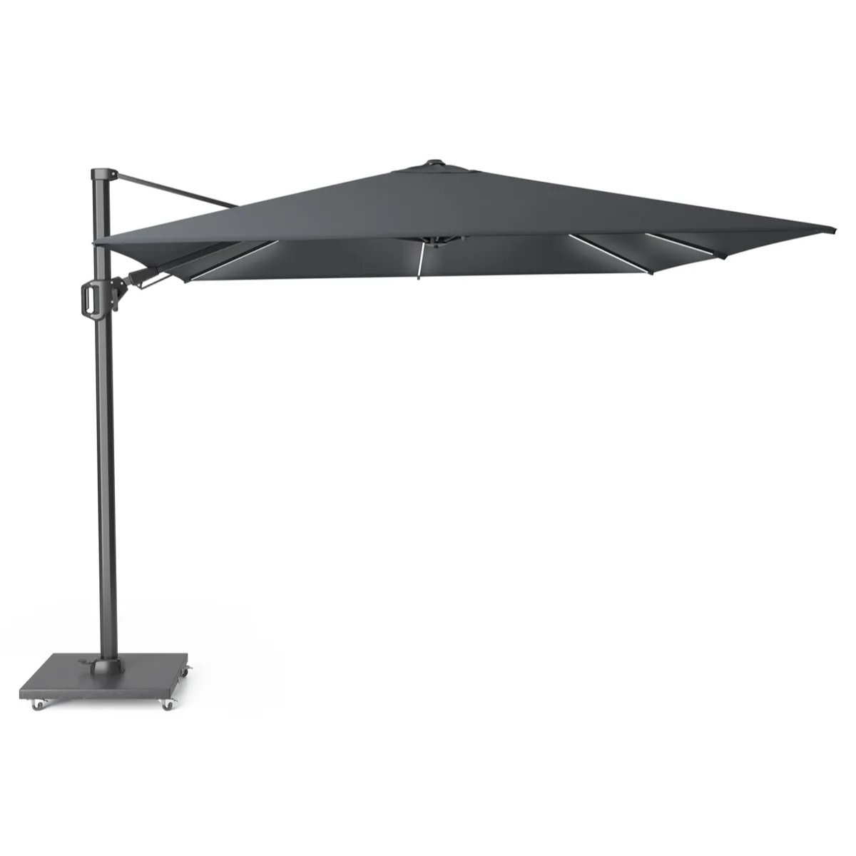 Platinum Platinum Challenger T2 Glow canteliver parasol - 300x300 dark grey - art.7125
