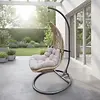 Hamilton Bay Hangstoel EGG, KD-FOLDABLE taupe frame, Taupe kussen
