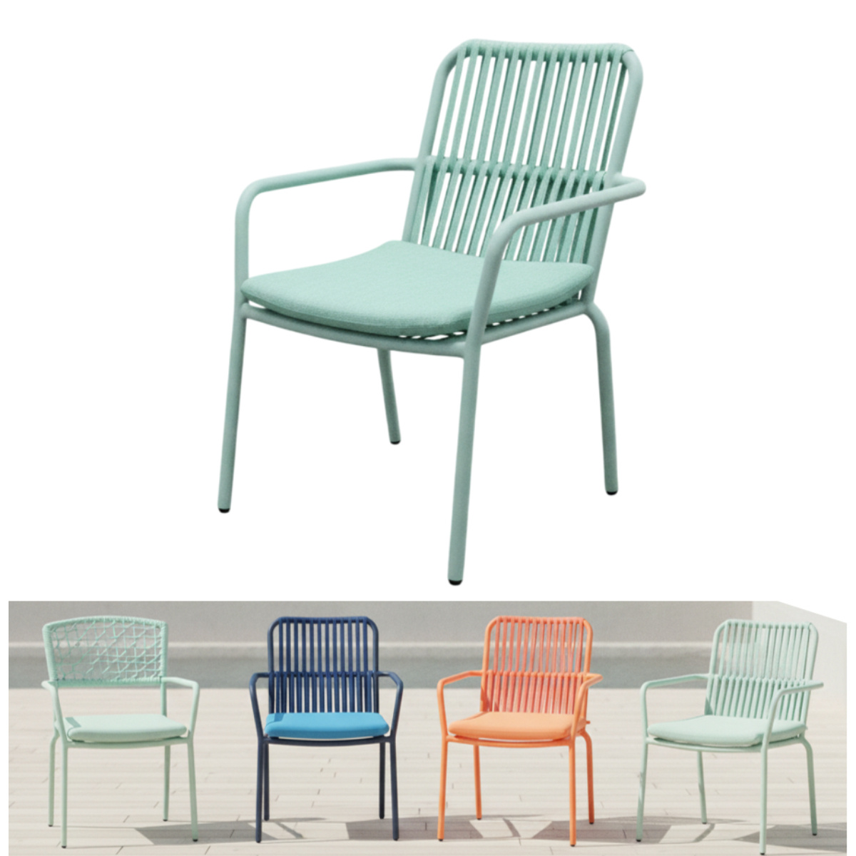 Hamilton Bay Outdoor Hamilton Bay Ease stacking chair with cushion