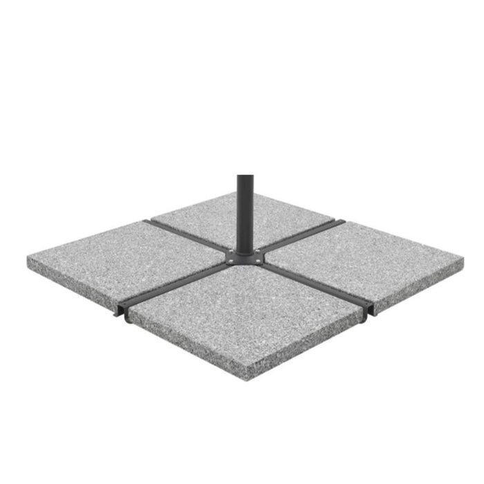 Platinum  Platinum Parasol base Free arm parasol cross base Anthracite, without tiles