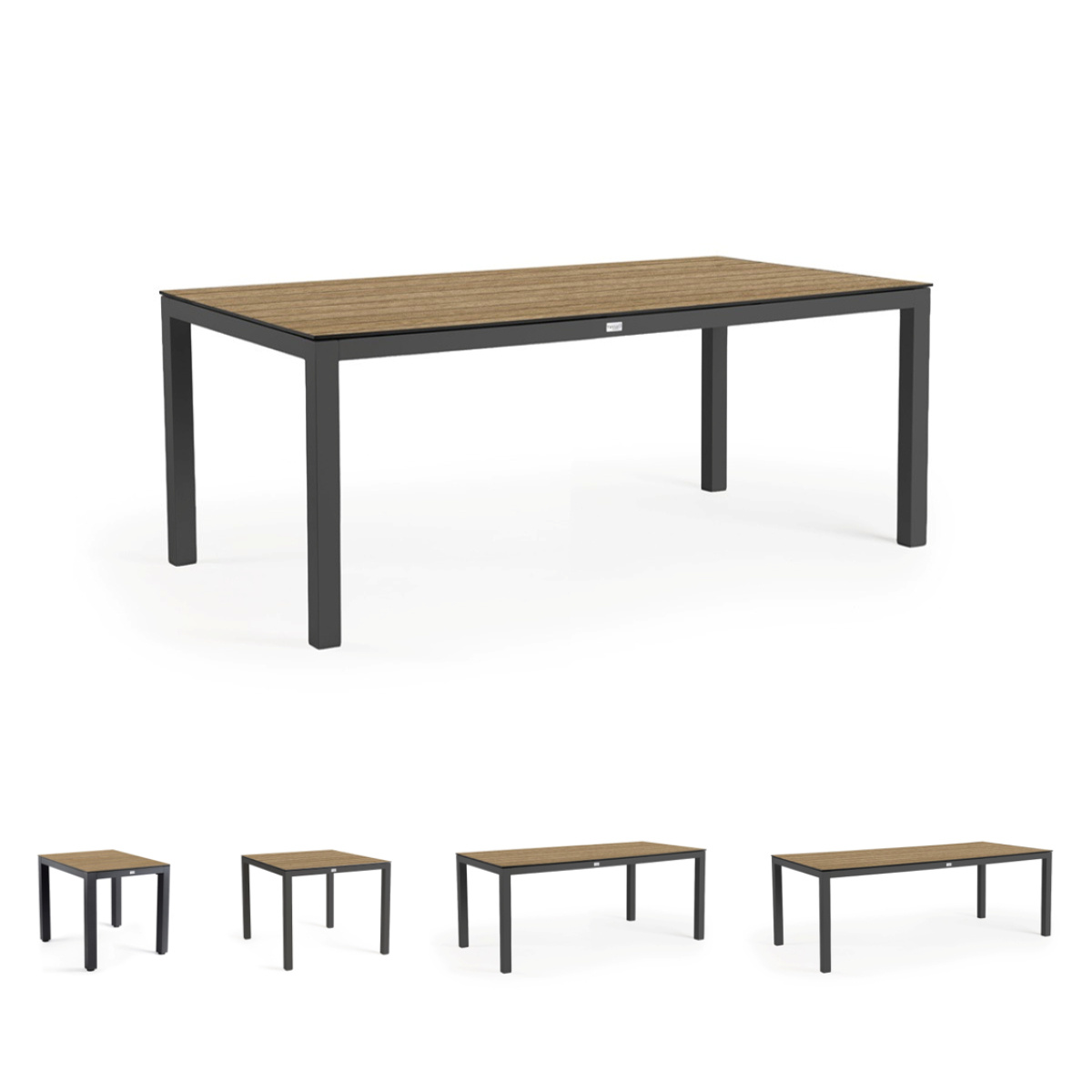 Tierra Outdoor Tierra Outdoor Briga Table Trespa BERGAMO - Charcoal Frame