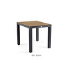 Tierra Outdoor Briga Table Trespa BERGAMO - Charcoal Frame