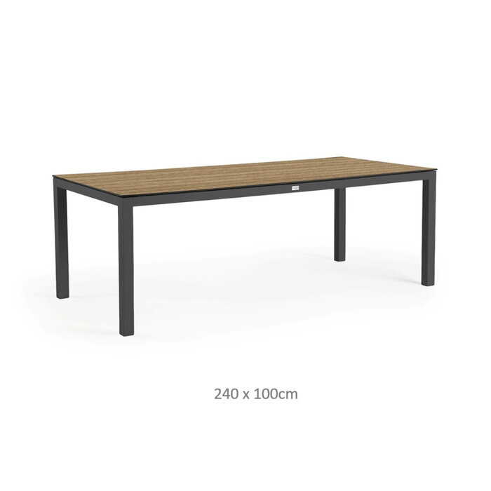 Tierra Outdoor Tierra Outdoor Briga Table Trespa BERGAMO - Charcoal Frame