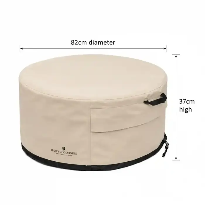 Happy Cocooning Happy Cocooning - Premium Cover - frie table roudn M - v. rivera 980 / estate 76 - naturel color