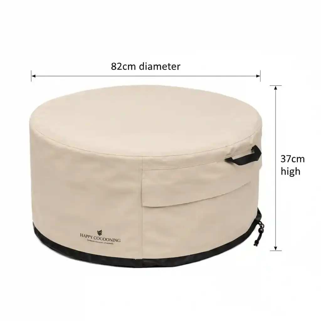 Happy Cocooning Happy Cocooning - Premium Cover - frie table roudn M - v. rivera 980 / estate 76 - naturel color