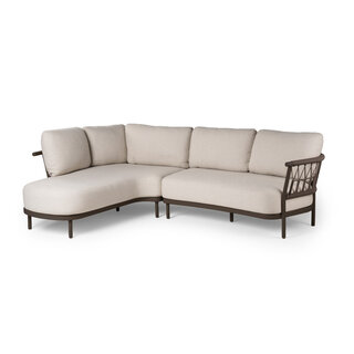 Tierra Outdoor Tierra Outdoor Fresca Lounge Set Organic Complete Right Chocolat - Dove - 277×199×88cm - TO-00550