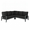 Tierra Outdoor Valencia 3-delige small corner set BLACKC z. tafel - end of collection