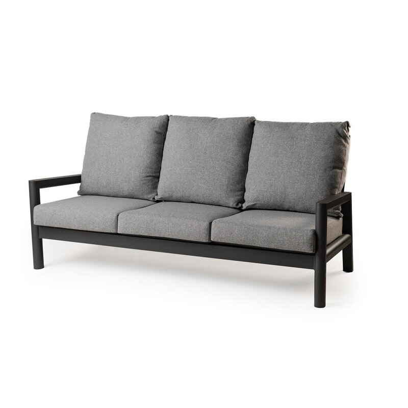 Tierra Outdoor Tierra Outdoor Sevilla 3-zits loungebank Mountain Grey – Charcoal aluminium
