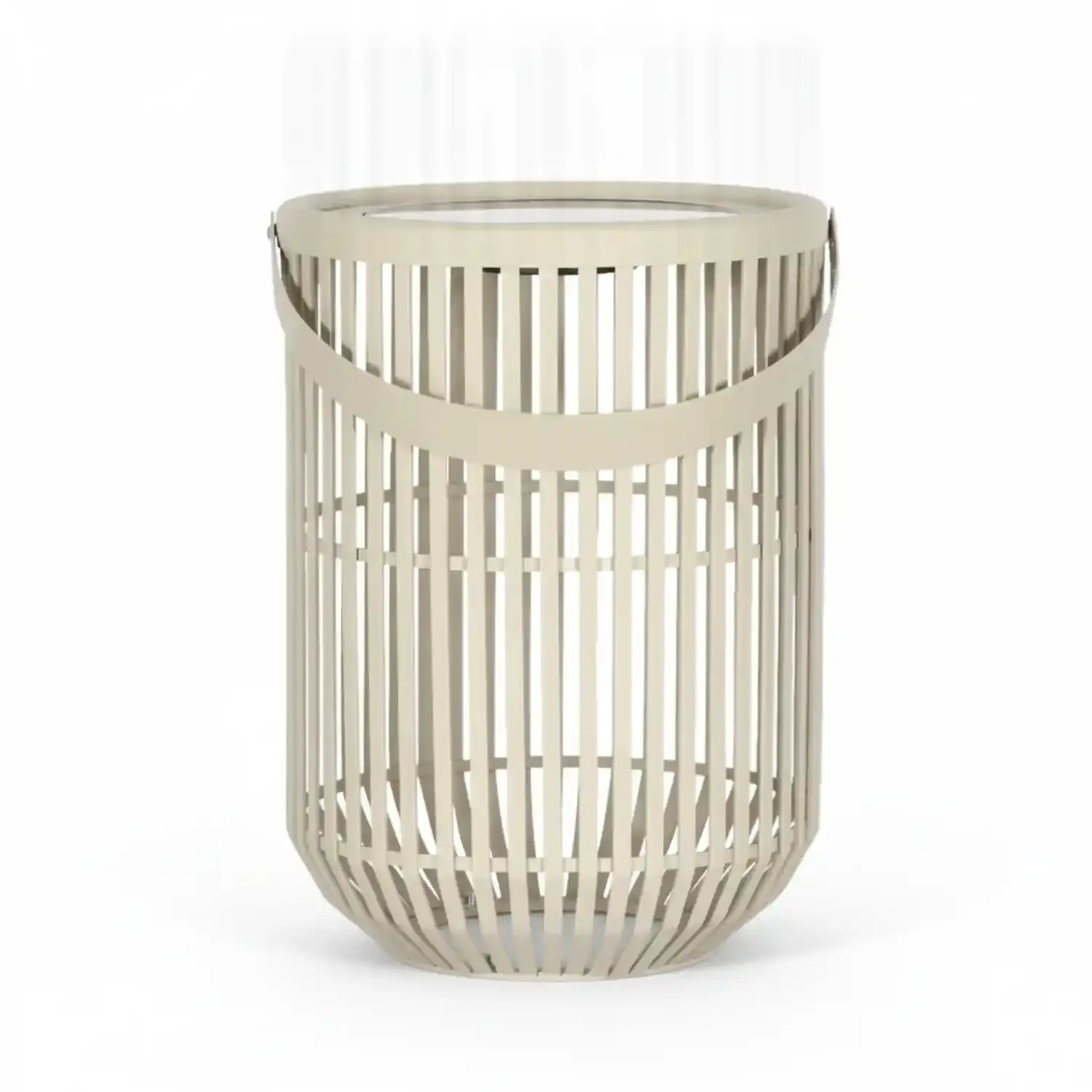 Cosi Cosimira Flare lantern, sandy beige, with solar panel and LED light; USB-C cable included.