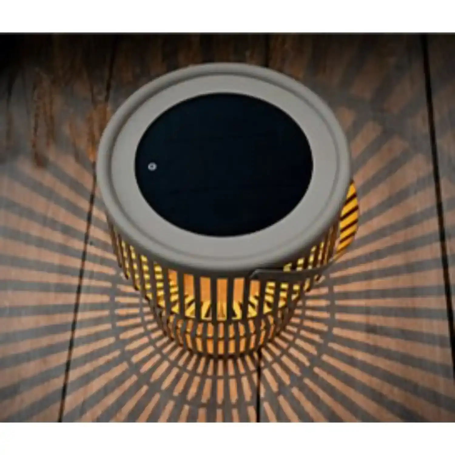 Cosi Lantaarn Cosimira Flare sandy beige met solar paneel en LED-licht incl. USB-C kabel