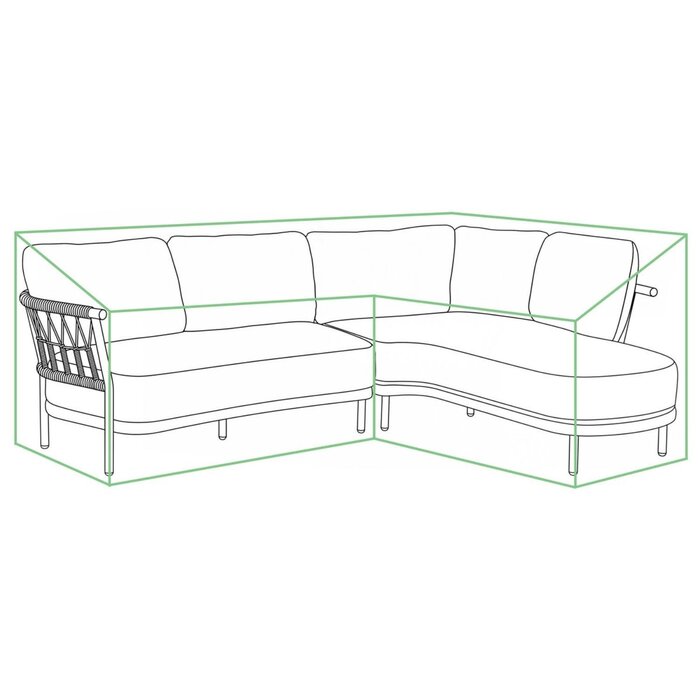 Tierra Outdoor Tierra Outdoor Cover For Fresca Lounge Set Left TO-01672