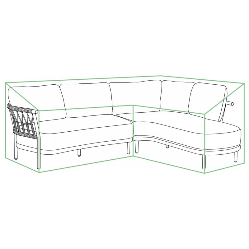 Tierra Outdoor Tierra Outdoor Cover For Fresca Lounge Set Left TO-01672