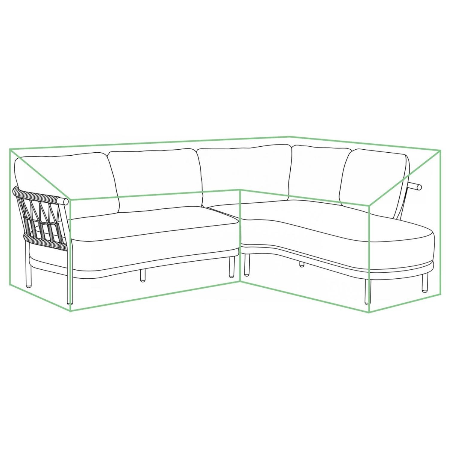 Tierra Outdoor Tierra Outdoor Cover For Fresca Lounge Set Left TO-01672
