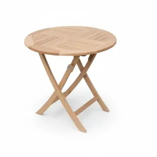 Hamilton Bay Outdoor Hamilton Bay - Derby klaptafel - 80cm rond - teak/rvs
