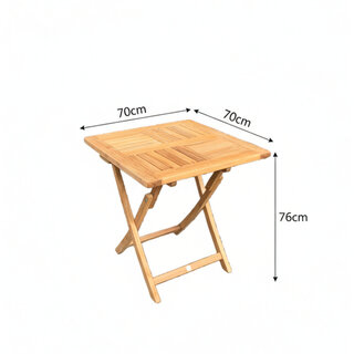 Hamilton Bay Outdoor Hamilton Bay - Derby folding tafel - 70x70cm square - teak/stainless