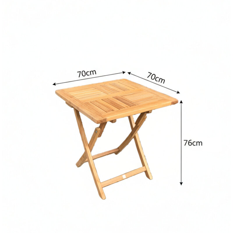 Hamilton Bay Outdoor Hamilton Bay - Derby folding tafel - 70x70cm square - teak/stainless