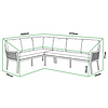 Tierra Outdoor Protective Cover Liv / Natal Lounge Dining Set Left 270 × 202 × 77 cm