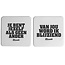 Gusta Onderzetters 10 x 10 cm - Design Mwah 2-delig