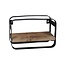 PTMD Tevis Houten wandpank - Wood naturel plank rechthoek - 31 x 15 x 20 cm