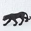 Zwarte Bagheera panter met glitters - decoratief beeld - 9 cm x 22 cm