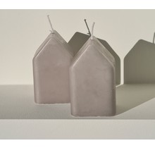 Home candle 5x9 warm grey