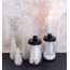 Home Society Collection Candle Jar Mason Wit -  kaarsenhouder met glazen pot