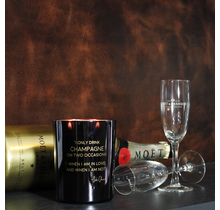 Geurkaars 'I Only Drink Champagne On 2 Occasions...' - Geur: Warm Cashmere - 10 x 125 mm