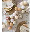 Cotton Ball Lights Lichtsnoer met 20 Lichtbollen - Creamy - Werkt op USB - 378 cm -