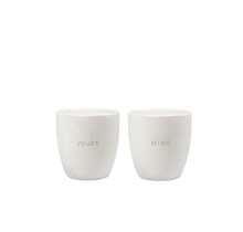 Koffiemokken Yours & Mine - set of 2 - 175 ml