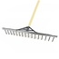 Aluminium hooihark, 16 tanden, met steel 150 cm