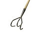 RVS cultivator 3 tands met steel