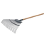 A.Streuding - Metalen bladhark Onyx Profline, 20 tanden, houten steel 150 cm