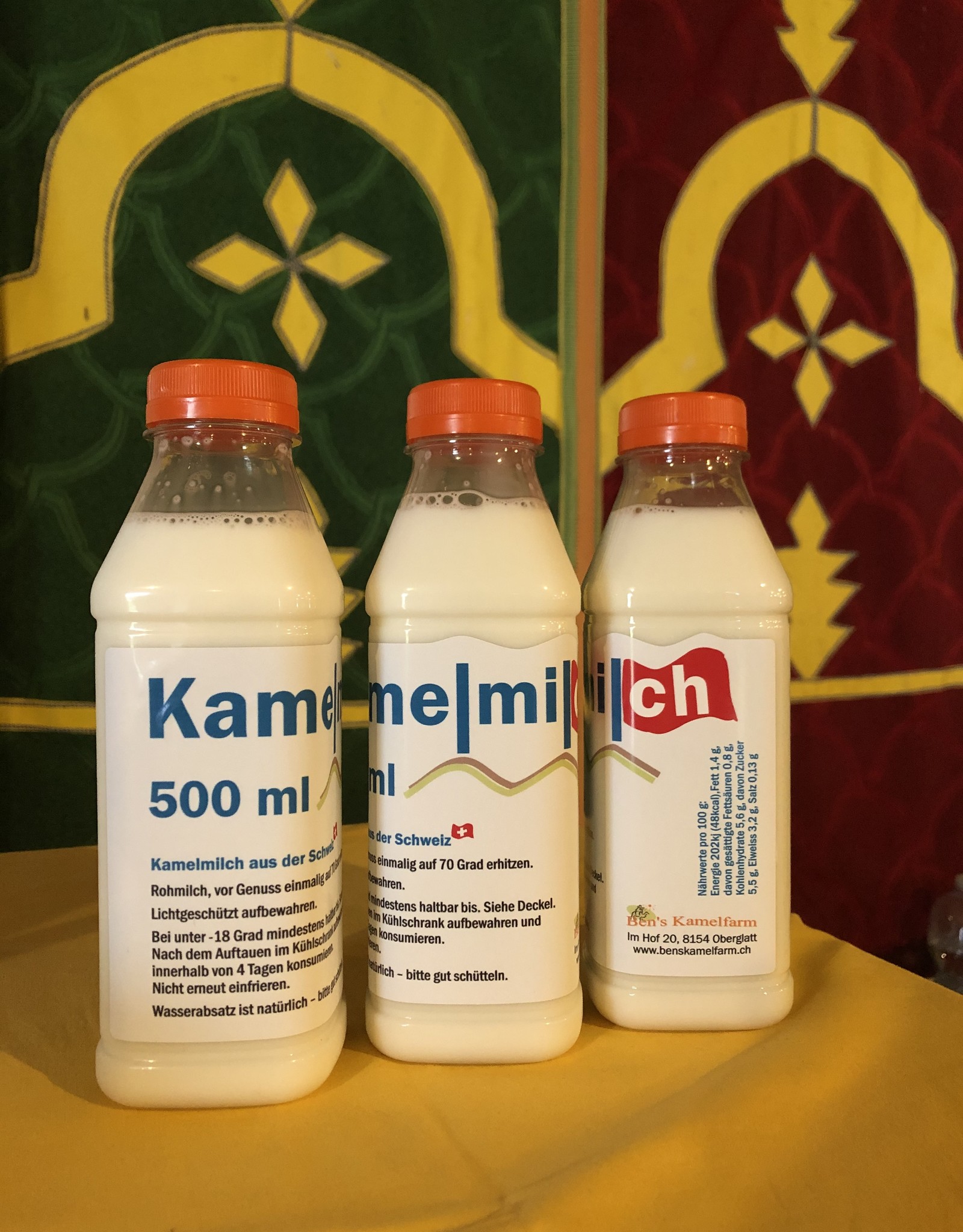3 Liter  Kamelmilch, roh, unbehandelt, tiefgefroren