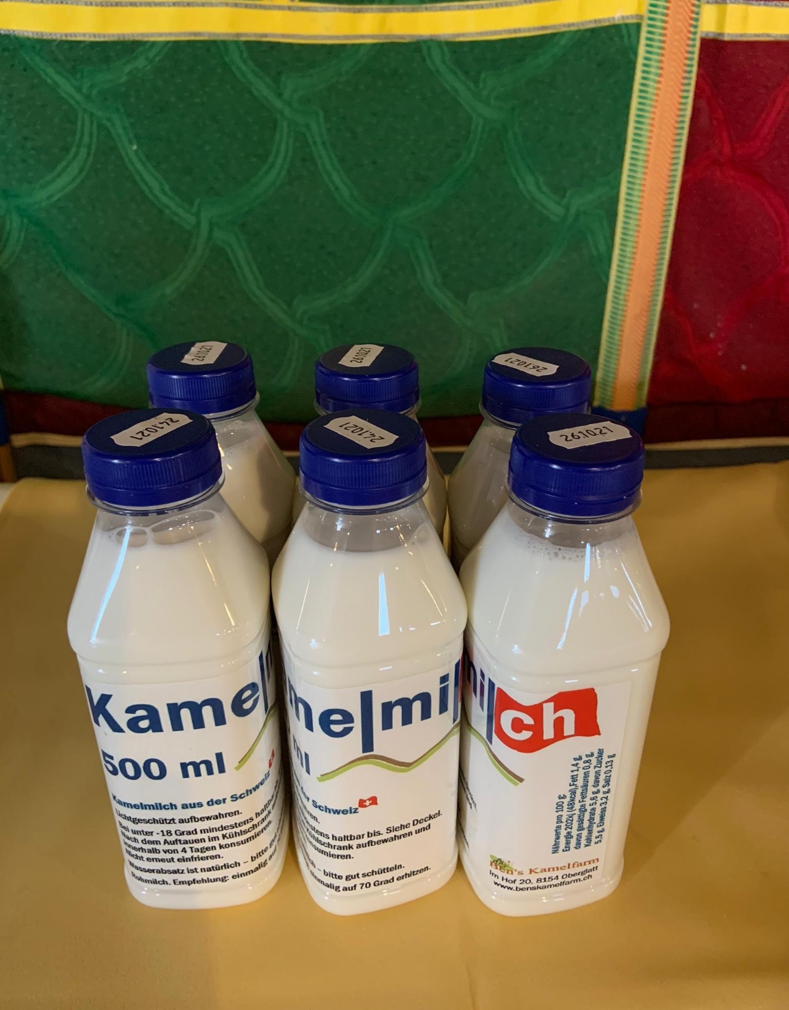 3 Liter  Kamelmilch, roh, unbehandelt, tiefgefroren