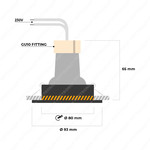 HOFTRONIC Maya GU10 Fixture IP20 Tiltable aluminium