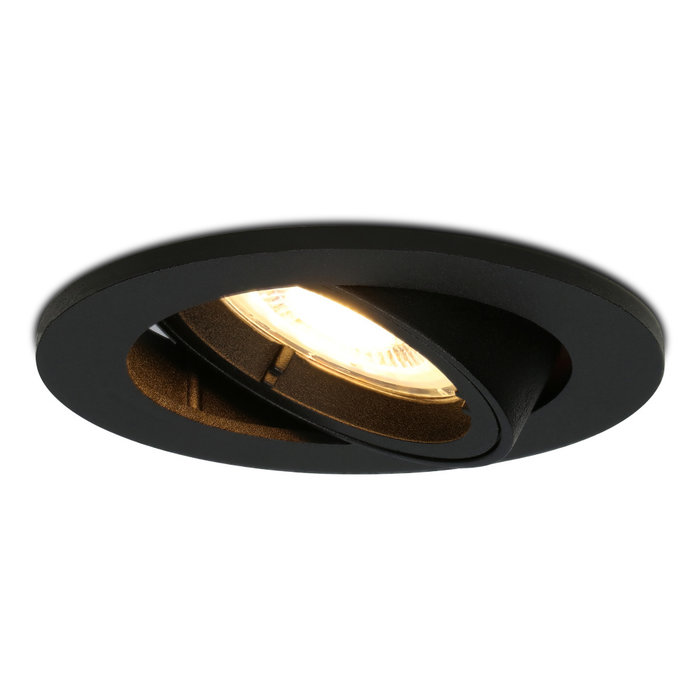 HOFTRONIC Dimmable LED downlight Oslo black