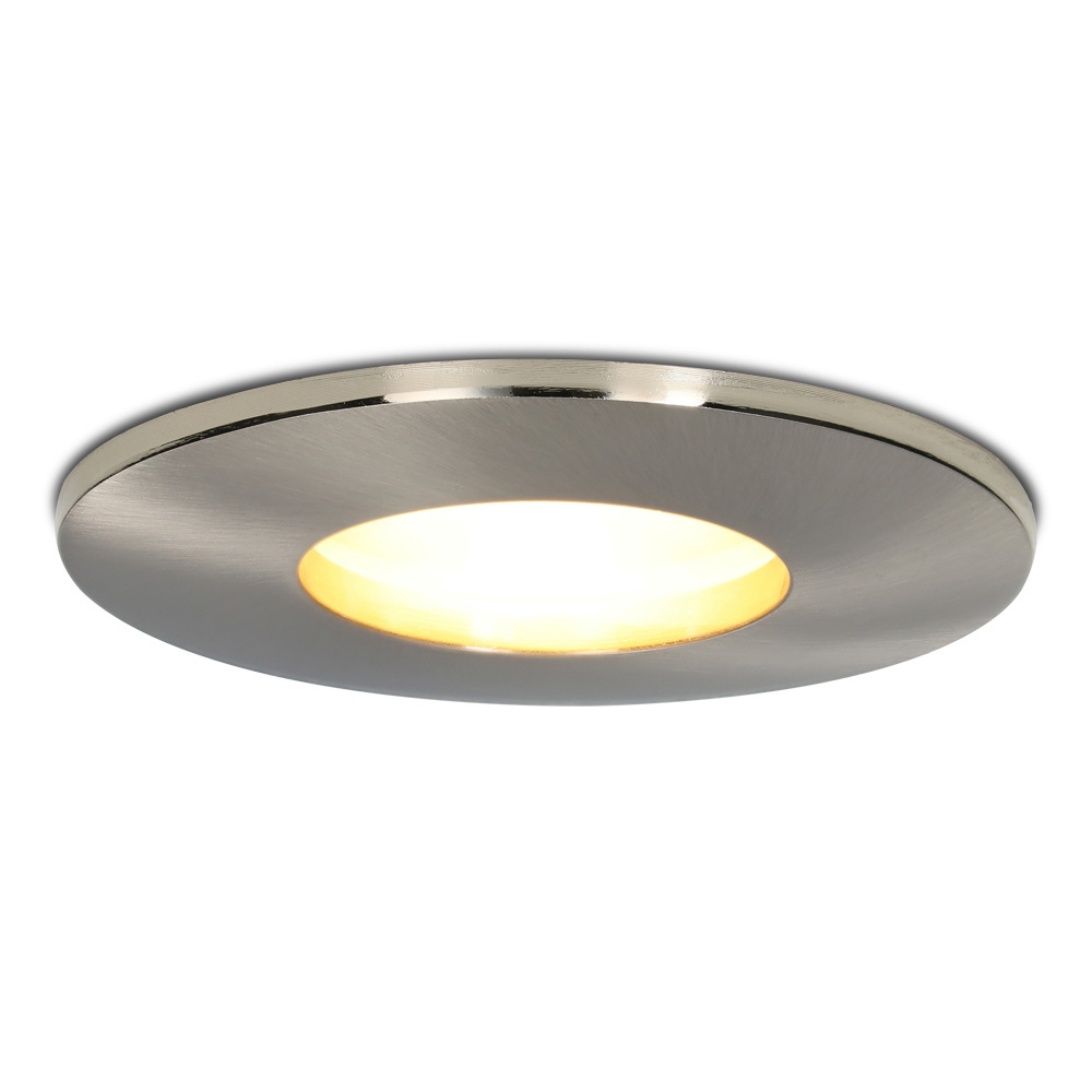 Dimmable IP44 LED downlight Vegas stainless - HOFTRONIC