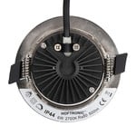 HOFTRONIC Dimmable IP44 LED Downlight Rome stainless