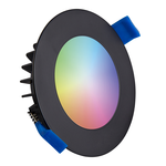 Smart WiFi LED inbouwspot Aura RGBWW Zwart IP44 1050lm Homeylux Smart WiFi LED inbouwspot Aura RGBWW Zwart IP44 1050lm