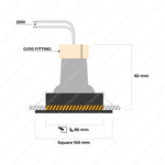 Hoftronic Smart Smart WiFi LED recessed spotlight Durham RGBWW tiltable IP20